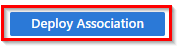 This image shows the option to deploy the Data Collection Rule Association.
